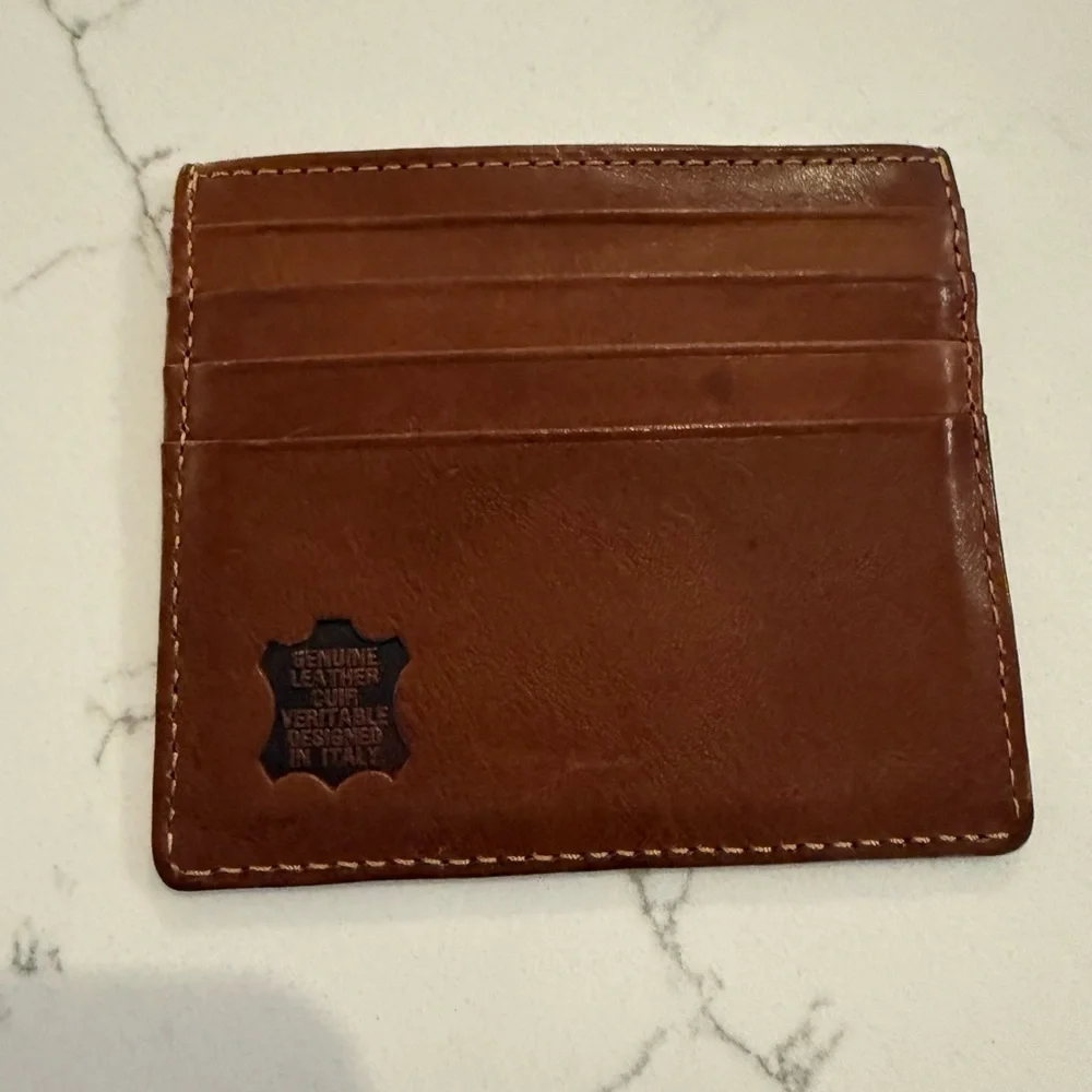 Brown Genuine Leather Card Holder